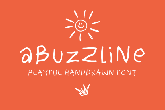 Abuzzline: A Playful Hand-Drawn Typeface for Editorial Design