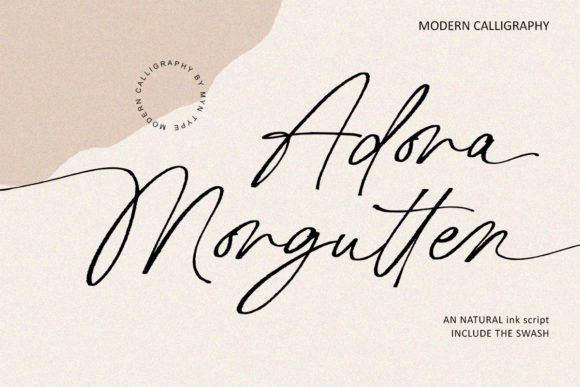Adora Morgutten: The Script Font for Scroll-Stopping Brand Content