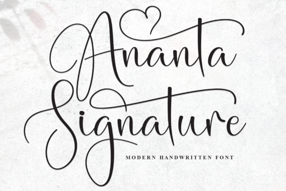 Ananta Signature: The Perfect Handwritten Font for Crafters