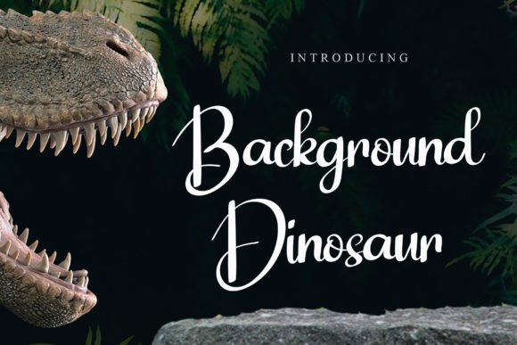 Background Dinosaur: A Bold Script for Modern Branding