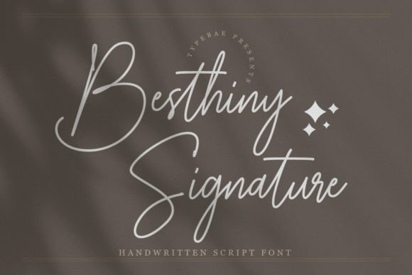 Besthiny Signature: An Elegant Script Font for Editorial Design