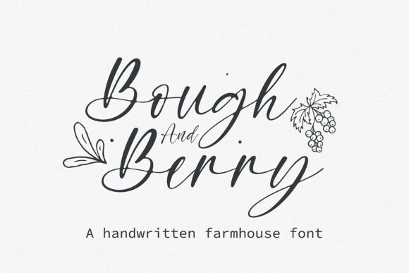 Bough and Berry: A Versatile Handwritten Font for Branding