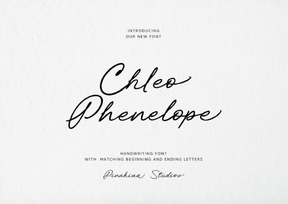 Chleo Phenelope: A Handwriting Font for Small Business Branding