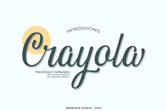 Crayola: A Modern Script Typeface for Editorial Design
