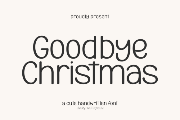 Goodbye Christmas Font: A Playful Typeface for Festive Web Design