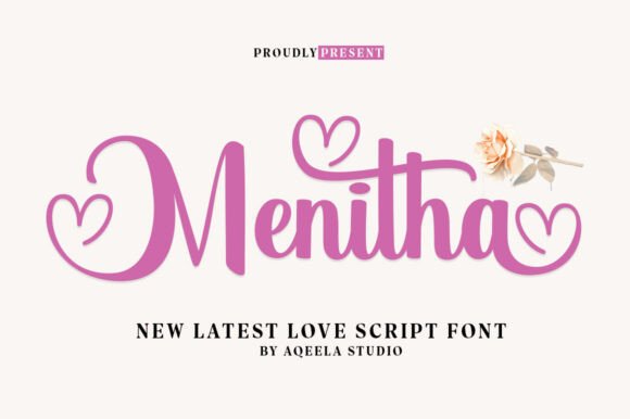 Menitha: A Bold Handwritten Font for Modern Web Design