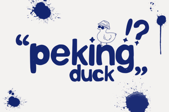 Peking Duck: A Playful Typeface for Editorial Design