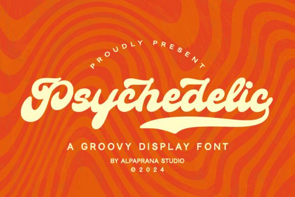 Psychedelic Font: A Groovy Script for Handmade Brands