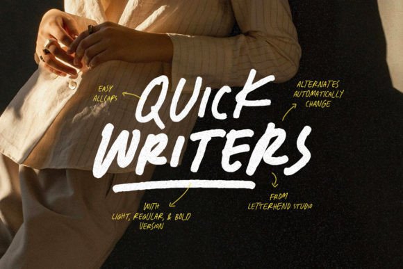 Quick Writers: The Handwritten Font That Elevates Small Business Brands