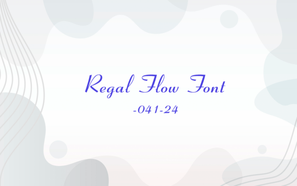 Regal Flow: A Premium Script Font for Elegant Web Design