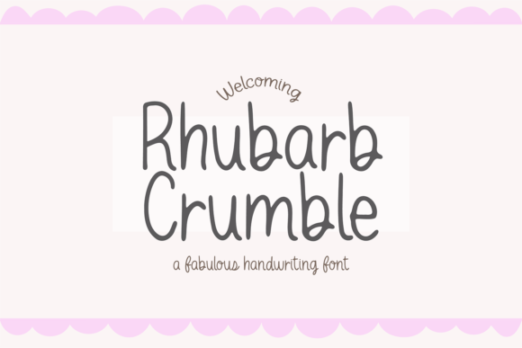 Rhubarb Crumble Font Review: A Playful Typeface for Branding