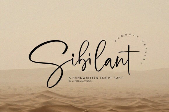 Sibilant: A Modern Handwritten Typeface for Editorial Design
