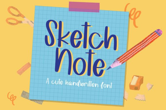 Sketchnote: A Friendly Handwritten Font for Branding