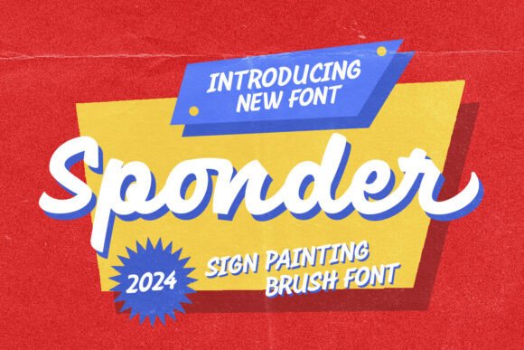 Sponder: The Vintage Sign Painting Font for Handmade Brands