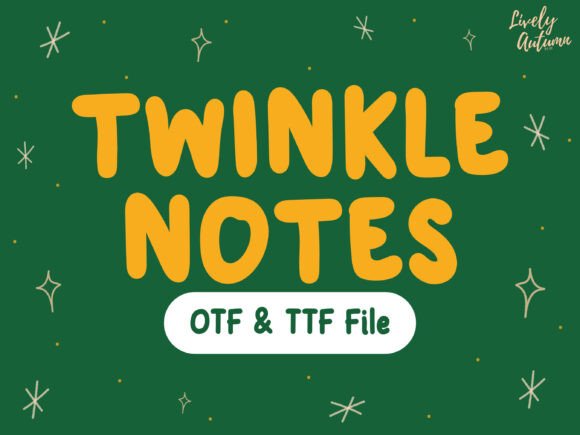 Twinkle Notes: A Handwritten Typeface for Editorial Charm