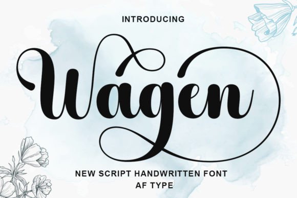 Wagen Font: Handwritten Charm for Makers